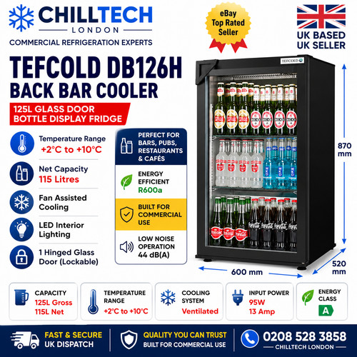 Tefcold db126h commercial back - tefcold,