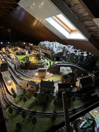 Model railway layout gauge - model,