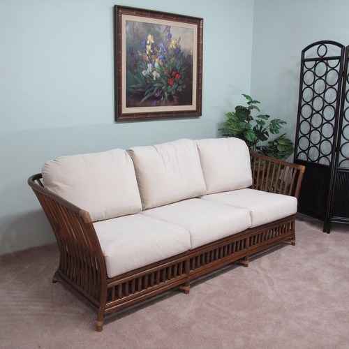 Rattan sofa couch cushions - sofa,