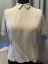 1940s / Forties CC41 Ladies Blouse . Size 12/14 Approx . Back Fastening . Grey .