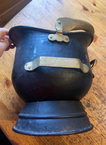 Vintage brass black iron - brass,