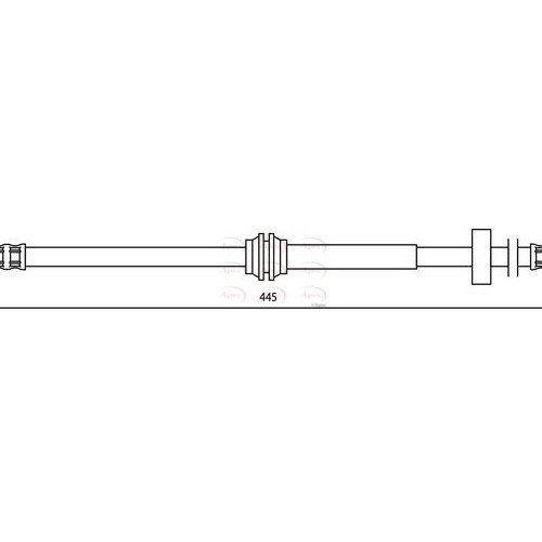Apec brake hose hos3395 - brake,