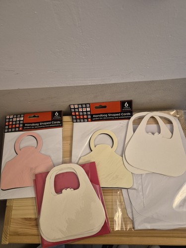Handbag shaped cards - shaped,