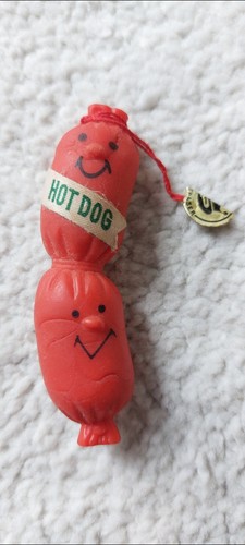 Vintage 1980 hot dog eraser - ,