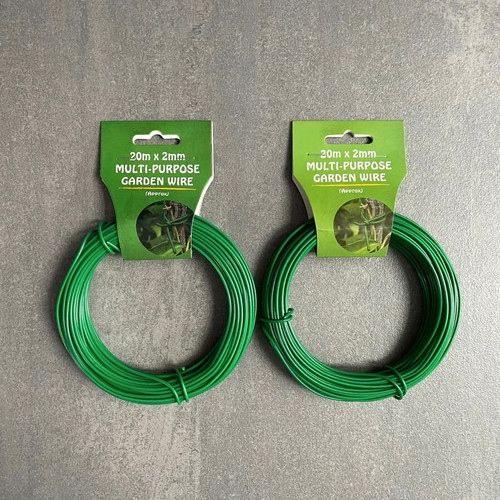 Packs green garden wire - 2,
