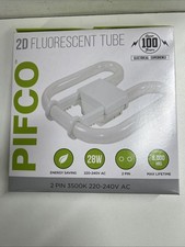 2D 2Pin 28W Compact Fluorescent Energy Saving Bulb In 3500K White 8000hrs