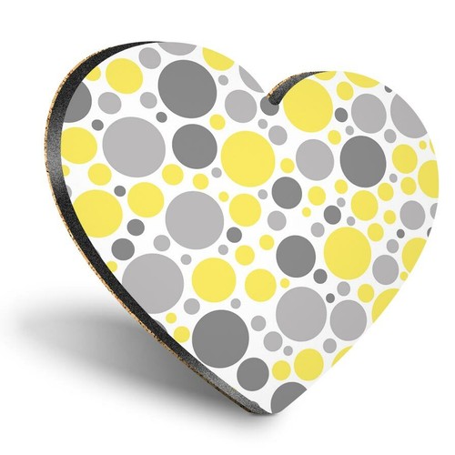 Heart mdf coasters yellow - heart,