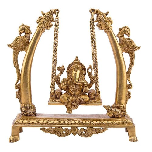 Brass ganesh jhula swing - brass,