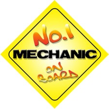 No.1 Mechanic On Board Novelty