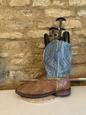 Tony Lama Mens Brown Blue