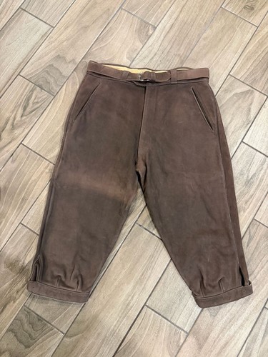 Vintage brown suede leather - vintage,