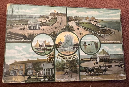 Antique postcard morecambe - antique,