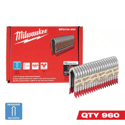 9 gauge galvanized - 1-3/4, 9-gauge