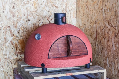Clay pizza oven wood fired - pizza,