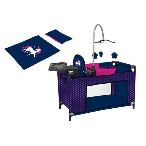 Navy blue doll cot with - navy,