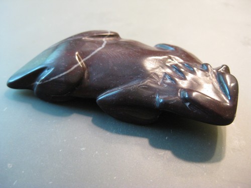 Zuni jasper horned - horned, toad/