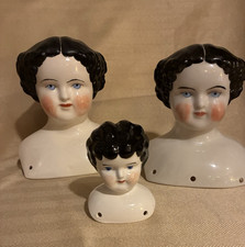 Vintage china doll heads &