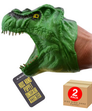Dinosaur Hand Puppet Green