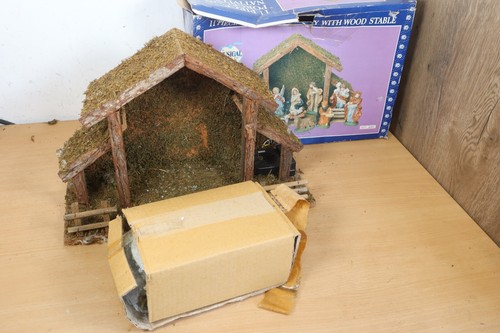 Vintage nativity scene - vintage,