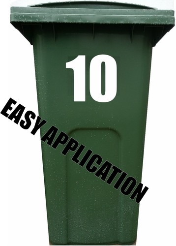 Wheelie bin house number - 4x,