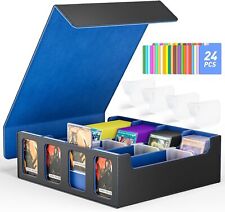Magic Trading Leather 2400+Cards Deck Box Card Storage Box For TCG MTG Yugioh UK