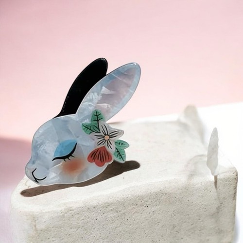 Cute pastel acrylic bunny - pastel,