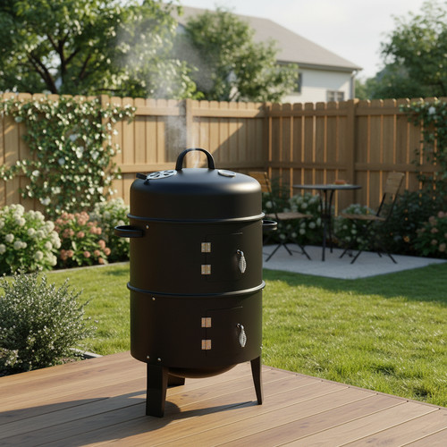Outdoor stacker bbq - stacker, smoker