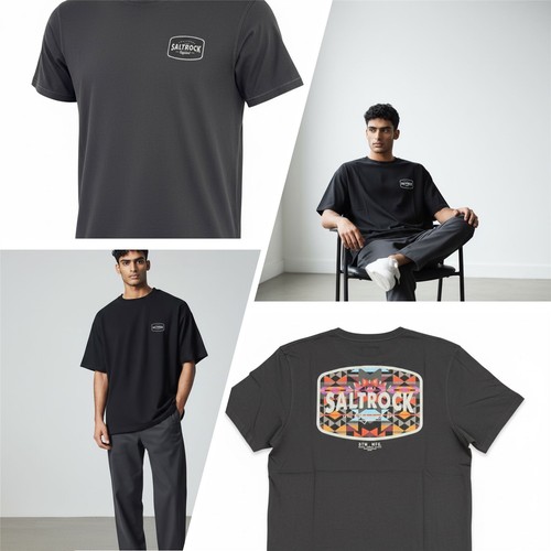 Saltrock mens shirt - saltrock, charcoal