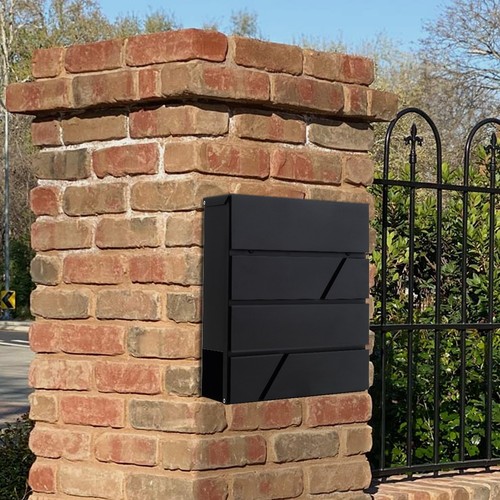 Black lockable wall - lockable, wall-mounted