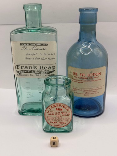 Old glass chemist - 3,