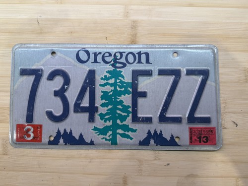 Vintage oregon number plate - oregon,