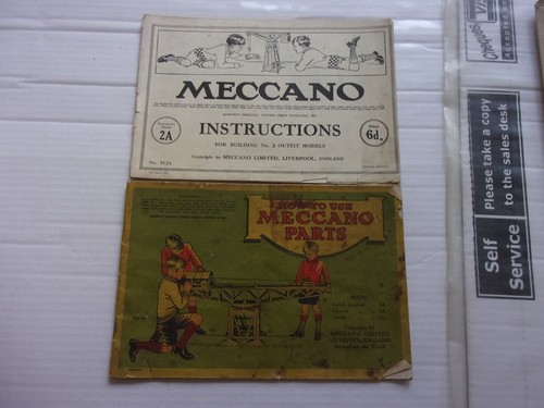 Meccano vintage instruction - meccano,