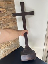 Large french crucifix wood - french,