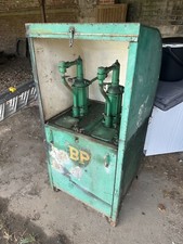 Vintage BP Dual Oil Pump Dispenser British Petroleum Shell Esso Castrol Rare