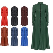 UK Womens PU Leather Long
