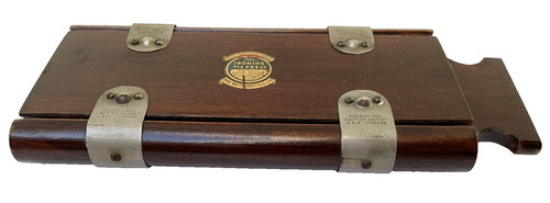 Vintage wooden tie - press, john