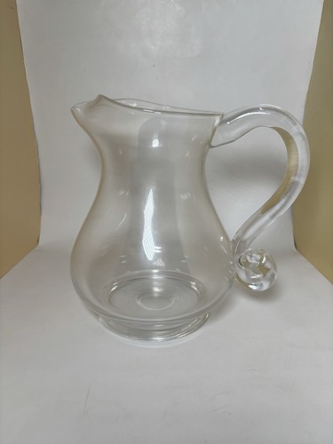 Vintage clear glass jug - vintage,