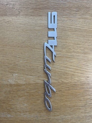 911 turbo genuine rear badge - turbo,