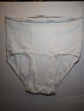 Hanes vintage white brief Size