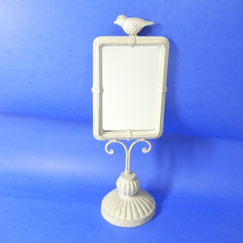 Cast iron bird mirror - cast,