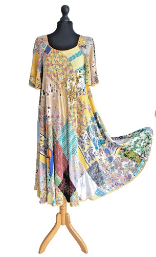 Unique 1970 patchwork dress - unique,