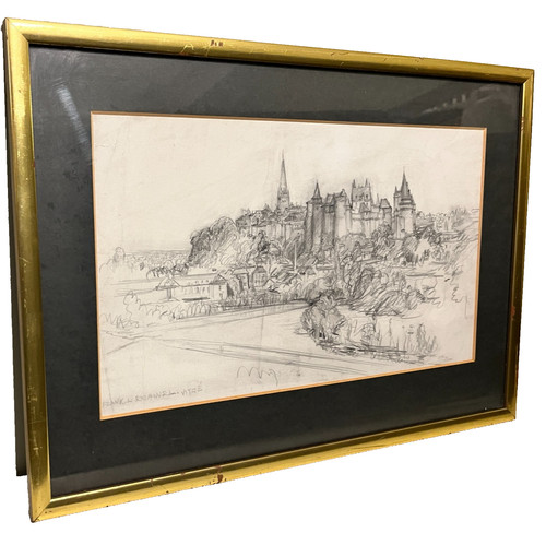 Framed pencil sketch - framed,
