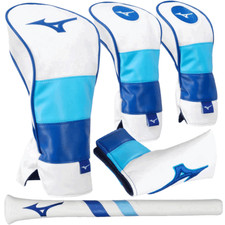MIZUNO 2025 DRIVER, FAIRWAY & HYBRID GOLF HEADCOVERS -WHITE / MULTIBUY DISCOUNTS