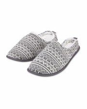 Men’s Grey Mule Slippers -