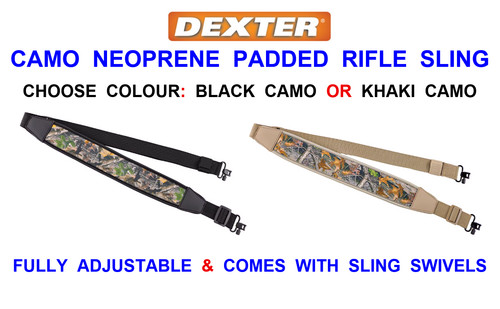 Camo neoprene padded - neoprene, rifle