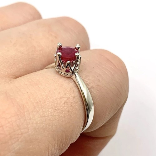 Ruby ring 925 sterling - ruby,