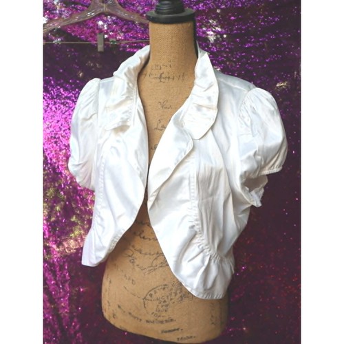 Cream cropped bolero siren - cropped,