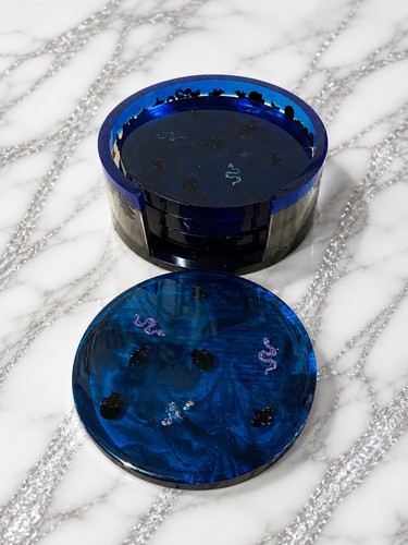 Handmade resin coaster - handmade,