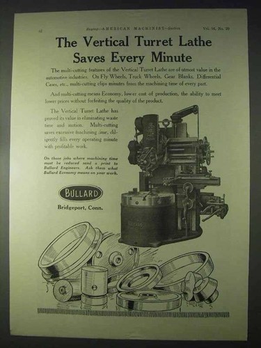 1922 bullard vertical turret - 1922,