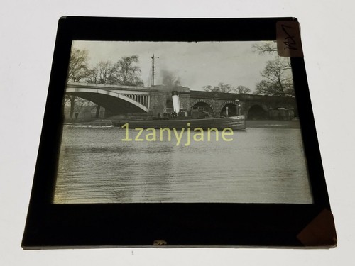 Glass magic lantern slide - glass,